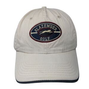 Slazenger Golf Slideback Hat Tan One Size Adjustable Embroidered